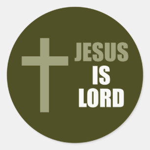 Jesus Is Lord and Saviour and the Light Classic Round Sticker