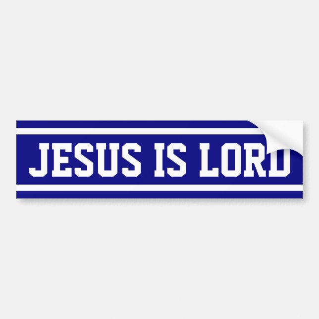 Jesus is Lord Bumper Sticker (Front)