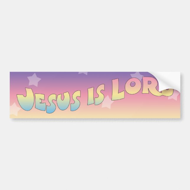 Jesus Is Lord Bumper Sticker (Front)