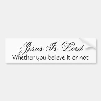 Jesus Is Lord Bumper Sticker
