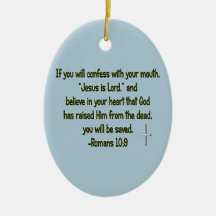 Jesus Is Lord Ceramic Tree Decoration