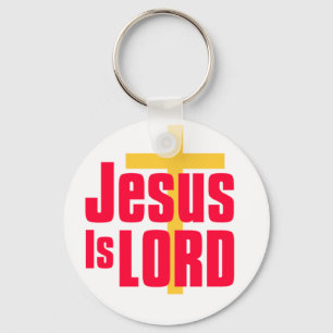 Jesus is Lord christian design Key Ring