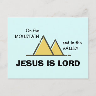 JESUS IS LORD   Christian Encouragement Postcard
