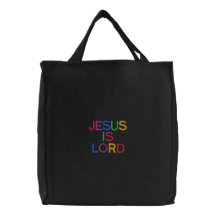 Jesus is Lord embroydered bag