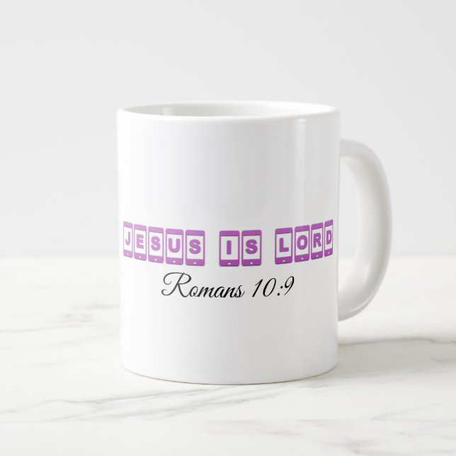 Jesus Is Lord  - Jumbo Mug (Front Right)