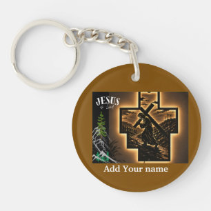 Jesus is Lord  personalised  Key Ring
