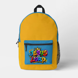 Jesus is Lord Printed Backpack