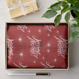 Jesus is Lord Religious Christmas Red Christian Tissue Paper