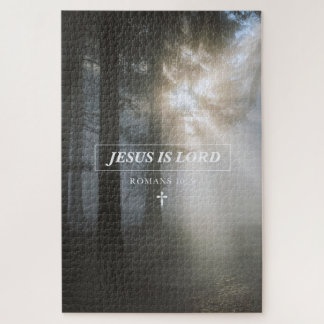 Jesus Is LORD Romans 10: 9 Christian Bible Verse Jigsaw Puzzle