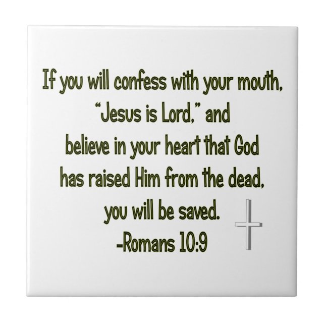 Jesus Is Lord Tile (Front)