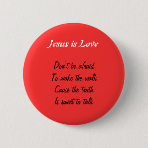 Jesus is love buttons