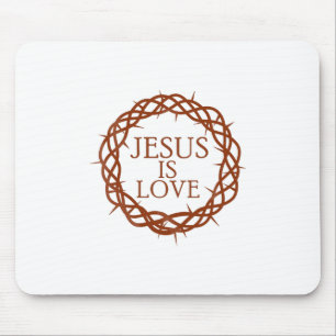 Jesus is Love Mouse Mat