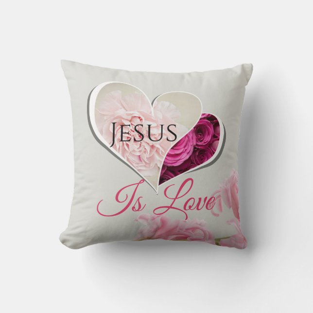 Jesus is Love Pillow (Front)