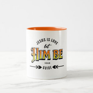 Jesus Is Love Two-Tone Coffee Mug
