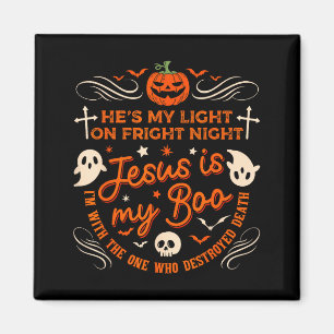 Jesus Is My Boo Christian Halloween Ghost Pumpkin  Magnet