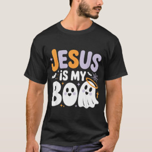 Jesus Is My Boo Cute Christian Halloween Ghost Fun T-Shirt