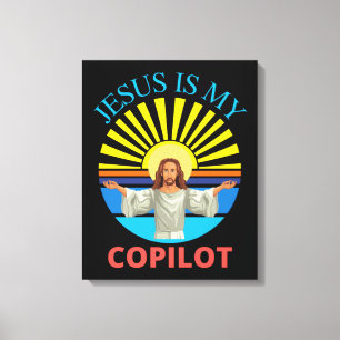 JESUS IS MY COPILOT CANVAS PRINT