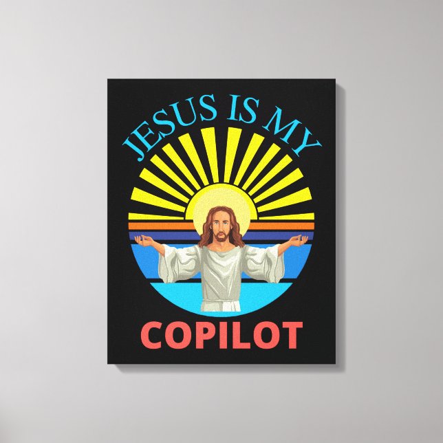 JESUS IS MY COPILOT CANVAS PRINT (Front)