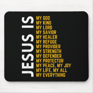 Jesus Is My Everything Christian God Jesus Religio Mouse Mat