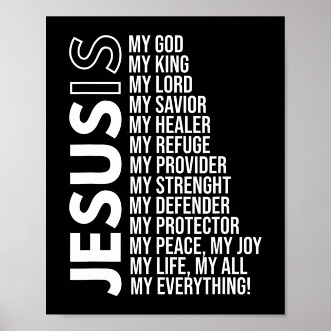 Jesus Is My Everything Jesus T-ShirtAre you a Patr Poster (Front)