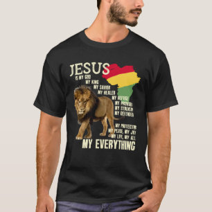 Jesus Is My God My King Black History Month BLM Me T-Shirt