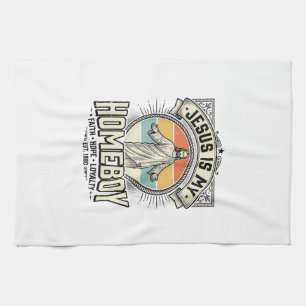 Jesus Is My Homeboy Vintage Religious Shirt Tea Towel