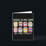 Jesus Is My Jam And Im Here To Spread Christian Bi Card<br><div class="desc">Jesus Is My Jam And Im Here To Spread Christian Bible Verse _2</div>
