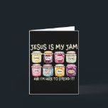 Jesus Is My Jam And Im Here To Spread Christian Bi Card<br><div class="desc">Jesus Is My Jam And Im Here To Spread Christian Bible Verse _2</div>