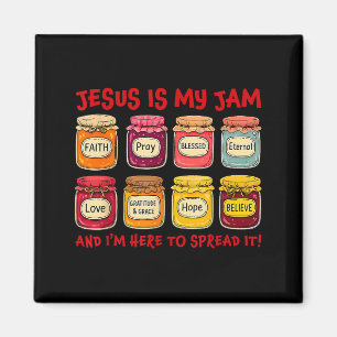 Jesus Is My Jam And Im Here To Spread Christian Bi Magnet
