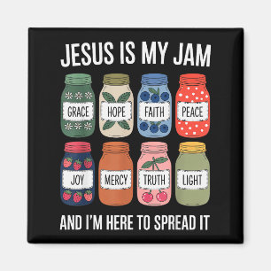 Jesus Is My Jam And Im Here To Spread Christian Bi Magnet