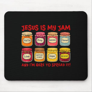Jesus Is My Jam And Im Here To Spread Christian Bi Mouse Mat