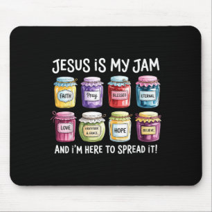 Jesus Is My Jam And Im Here To Spread Christian Bi Mouse Mat
