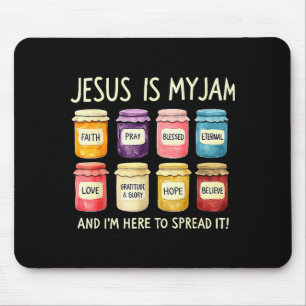 Jesus Is My Jam And Im Here To Spread Christian Bi Mouse Mat
