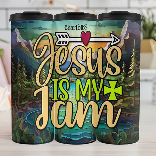 Jesus Is My Jam Thermal Tumbler (Creator Uploaded)