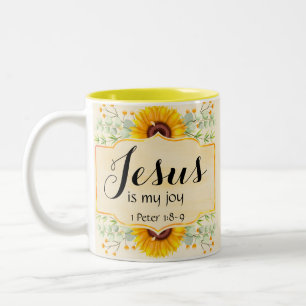 Jesus is my Joy Two-Tone Coffee Mug