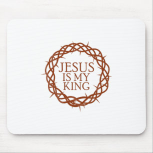 Jesus is My King Mouse Mat
