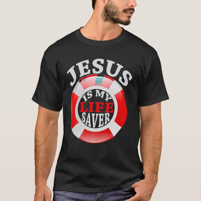 Jesus Is My Life Saver Christian Shirt For Women a (Front)