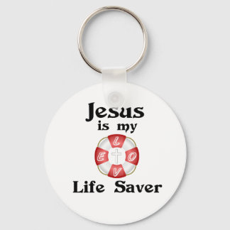 Jesus is my life saver key ring