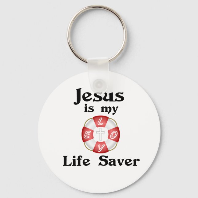 Jesus is my life saver key ring (Front)