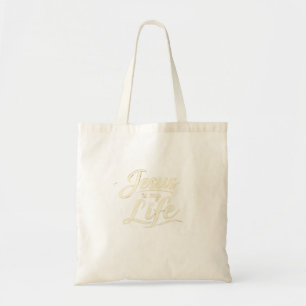 JESUS IS MY LIFE TOTE BAG