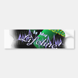 Jesus is my lifeline!-use bumper sticker