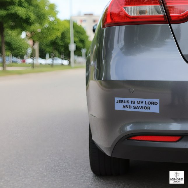 "Jesus Is My Lord And Saviour" Bumper Sticker (Creator Uploaded)