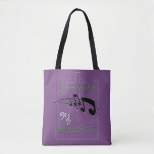 Jesus is my Music Tote Bag