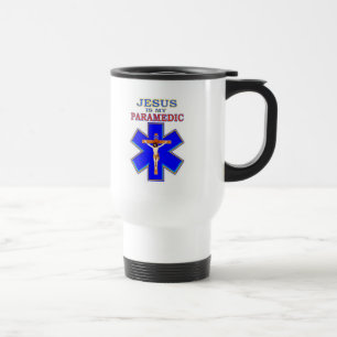JESUS IS MY PARAMEDIC TRAVEL MUG