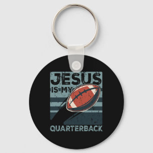 Jesus Is My Quarterback Christian Football Ball Sp Key Ring