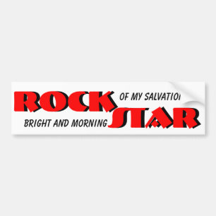 Jesus is My Rock Star Bumper Sticker