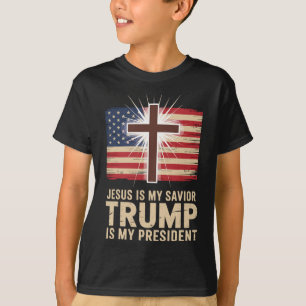 Jesus Is My Savior Trump Is My President Political T-Shirt