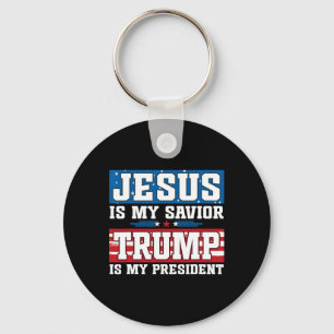 Jesus Is My Savior Trump Is My President Trump 202 Key Ring