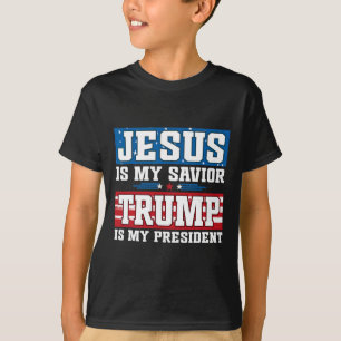 Jesus Is My Savior Trump Is My President Trump 202 T-Shirt