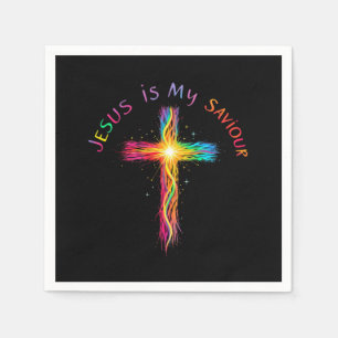 Jesus Is My Saviour A Faithful Reminder of Love Napkin